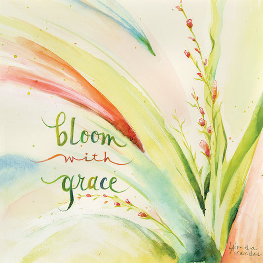Bloom with Grace Canvas Print