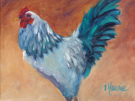 Blue Chick Canvas Print