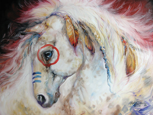 Apache The War Pony Canvas Prints