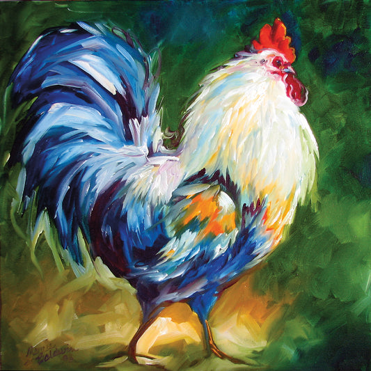 Rooster Walk Canvas Print