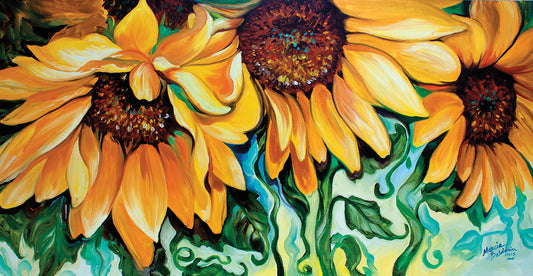 Sunflower Dance Canvas Prints