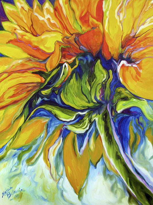Sunflower In July Canvas Prints