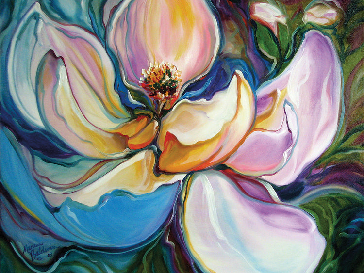 Sweet Maganolia Modern Floral Abstract