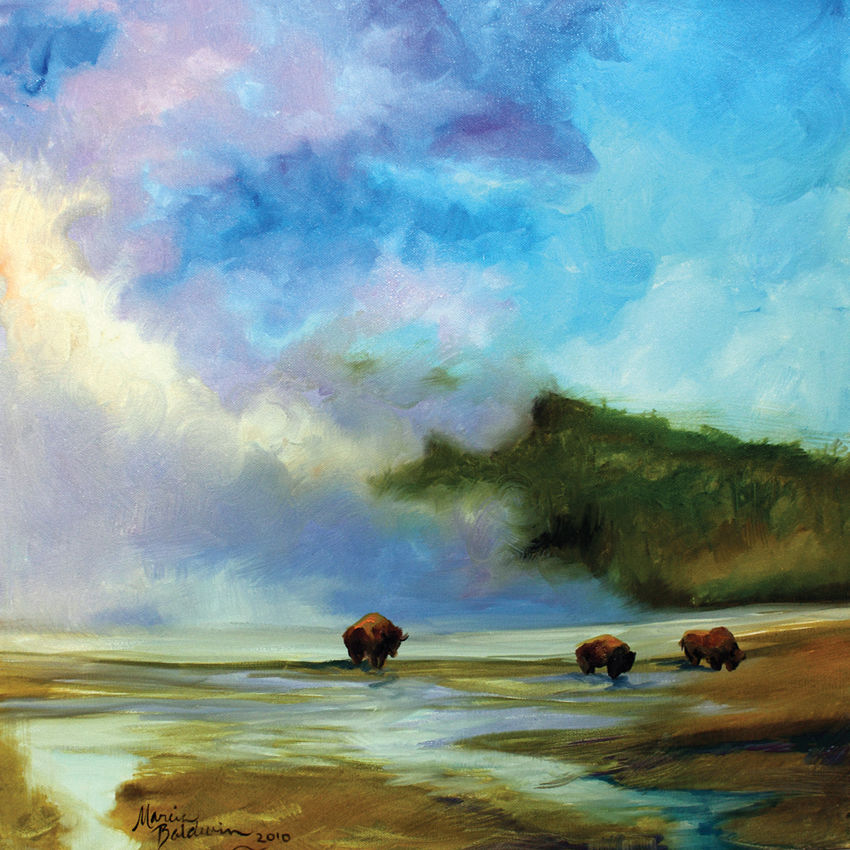 Yellowstone Buffalo Landscape