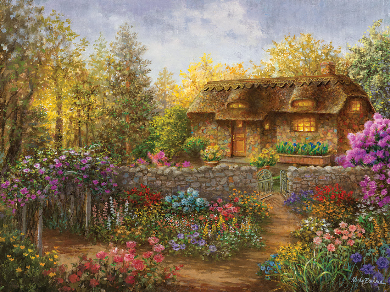 Cottage Garden in Full Bloom