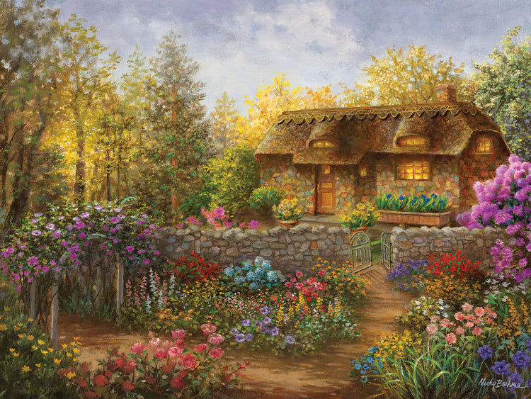 Cottage Garden in Full Bloom