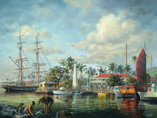 Lahaina Waterfront, Maui Canvas Art