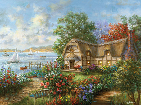 Seacove Cottage Canvas Art