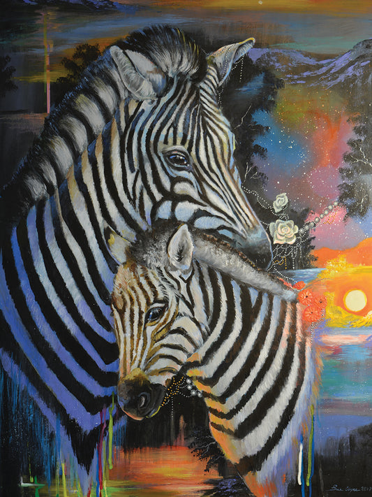 Zebra Dreams Canvas Art
