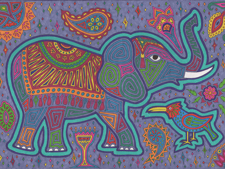 Elefante Lienzo