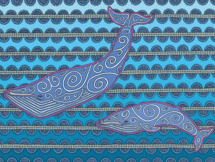 Ballenas Lienzo