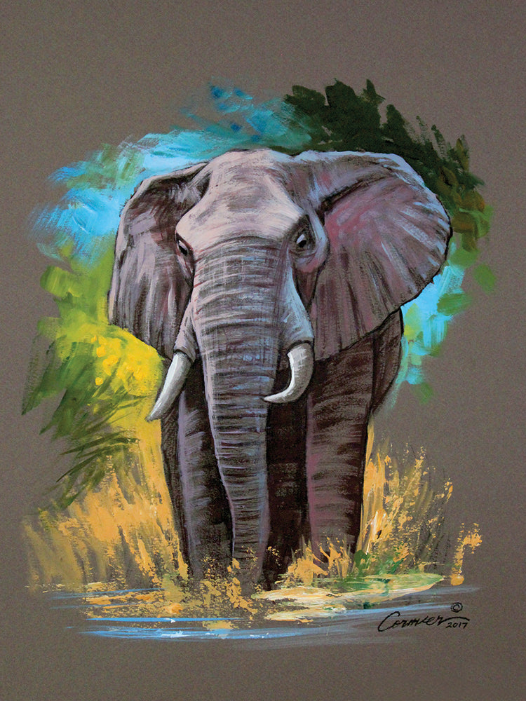 Mixed Media Elephant