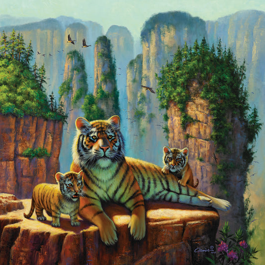 Zang Tigers Canvas Print