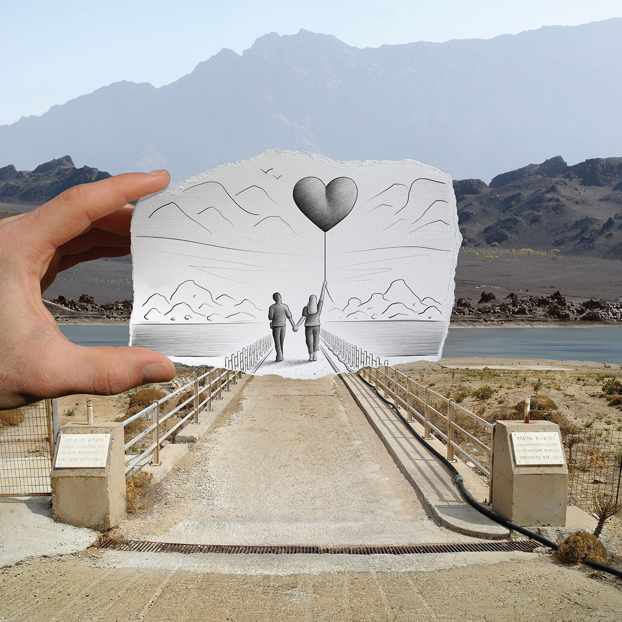 Pencil Vs Camera - Love Balloons