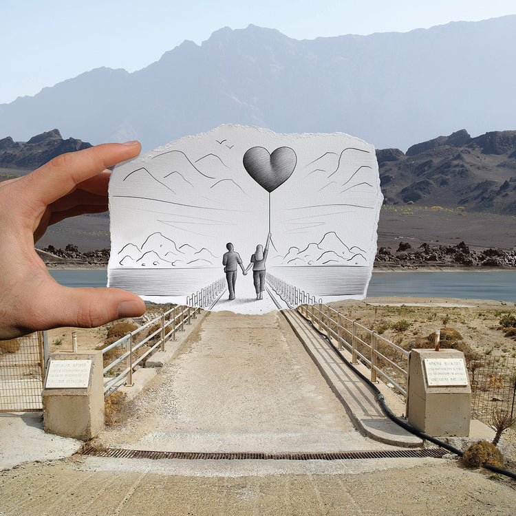 Pencil Vs Camera - Love Balloons