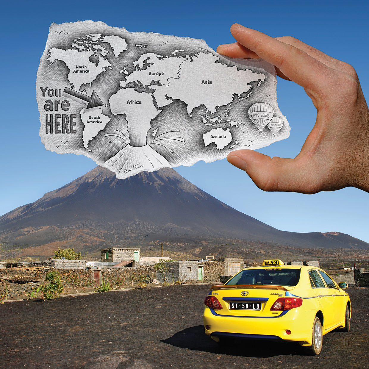 Pencil Vs Camera - World Map
