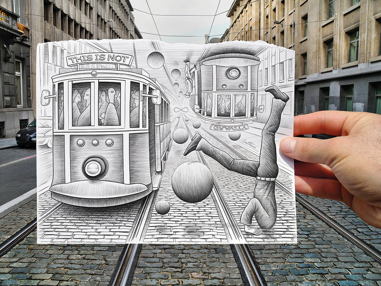 Pencil Vs Camera 35 - City Tram