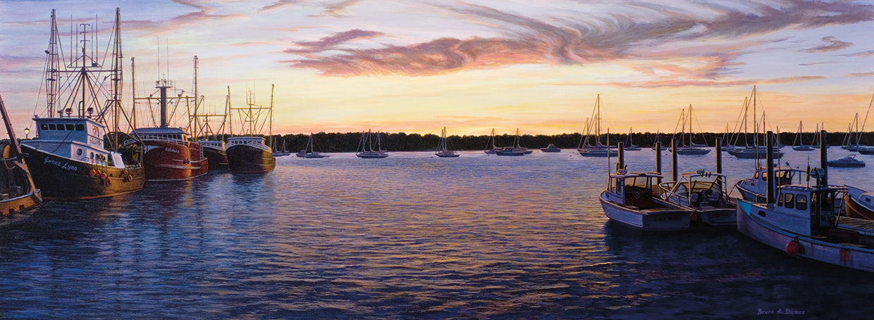 Dusk At Stonington Harbor