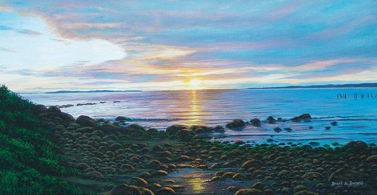 Arte de la lona del punto de Napatree