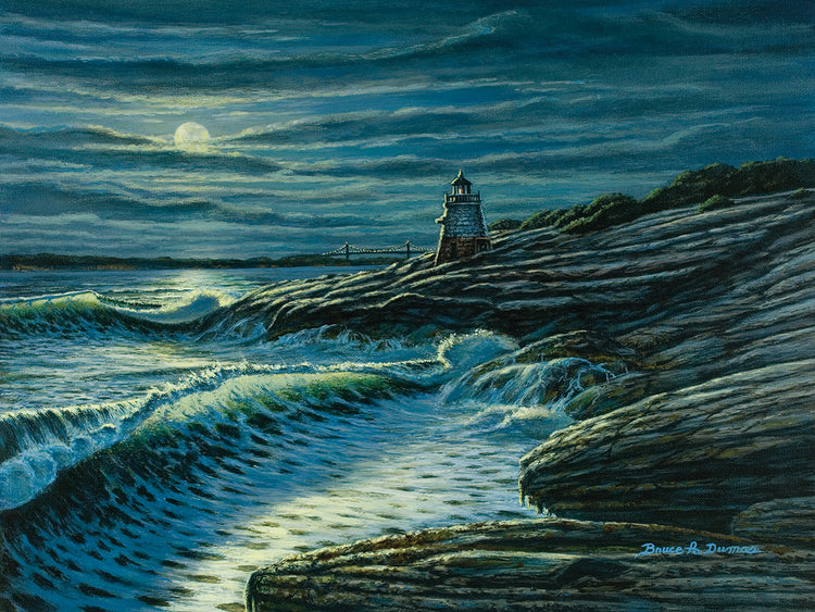Arte de la lona de las sombras de la luna