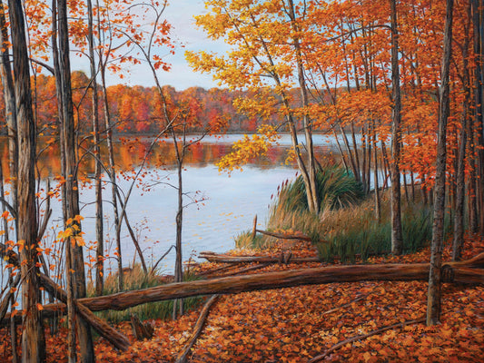 Crescent Lake Canvas Art
