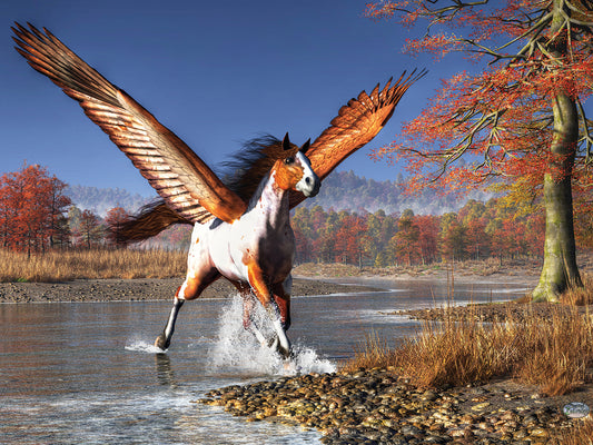 Autumn Pegasus Canvas Art