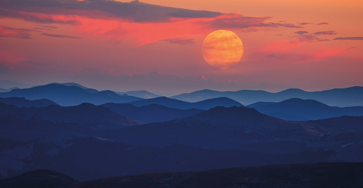 Supermoon at Sunrise