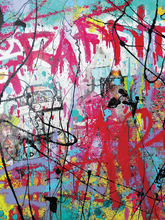 Graffiti Collage Poster -14 Canvas Art