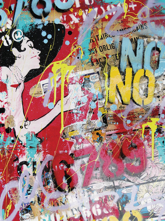 Graffiti Collage Poster -16 Canvas Art