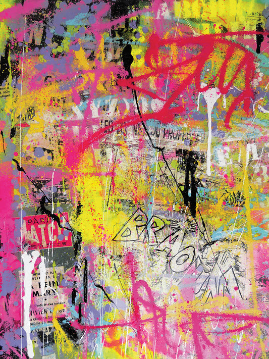 Graffiti Collage Poster -17 Canvas Art