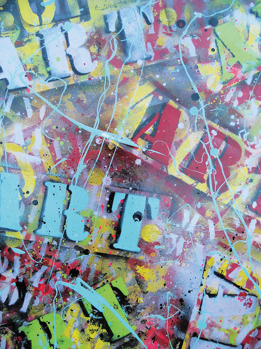 Graffiti Collage Poster -27 Canvas Art