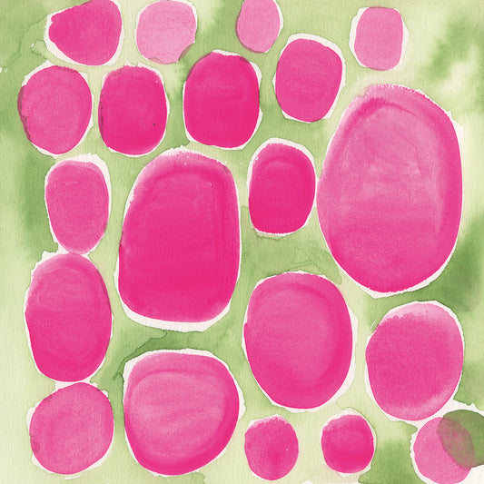 Pebbles Pink Canvas Art