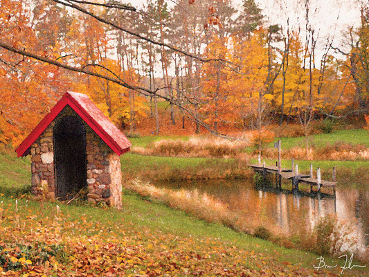 Autumn Watershed Canvas Art