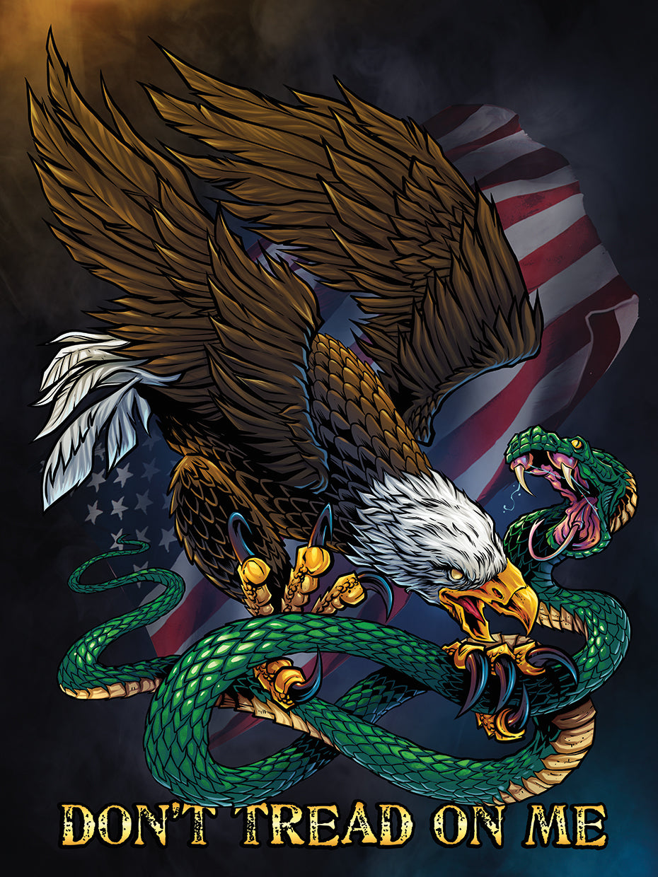 Don’t Tread On Me Eagle and Snake