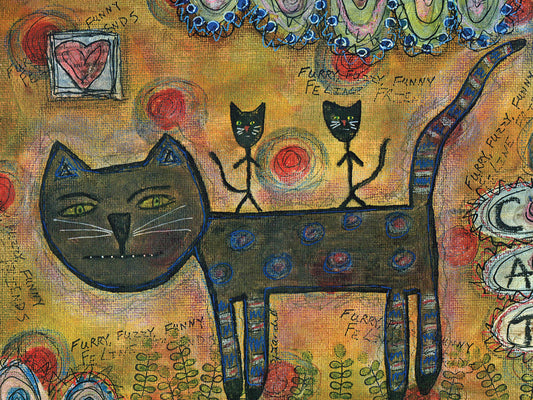 Kitty Kat Ride Canvas Art