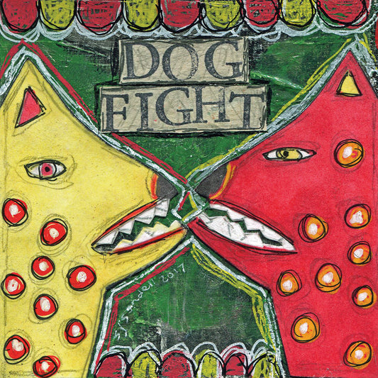 Dog Fight Canvas Print