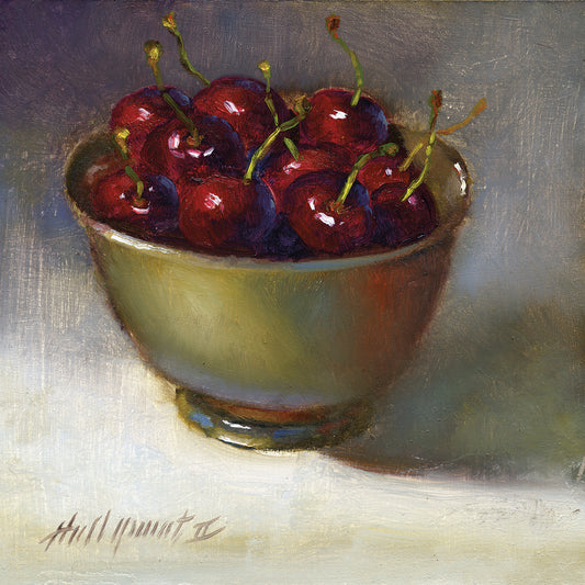 Cherries in a Bowl Canvas Art