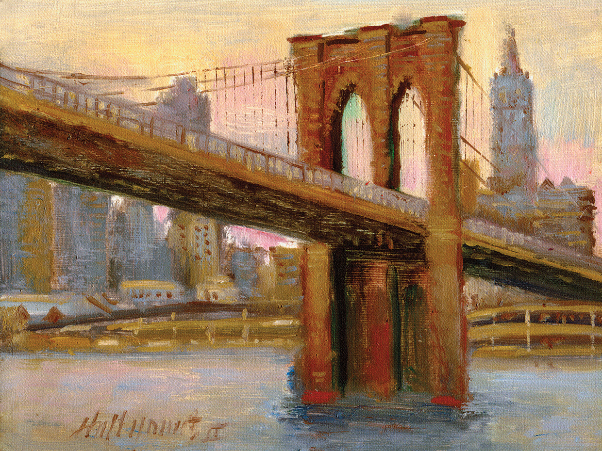 Arte de la lona del puente de Brooklyn #4
