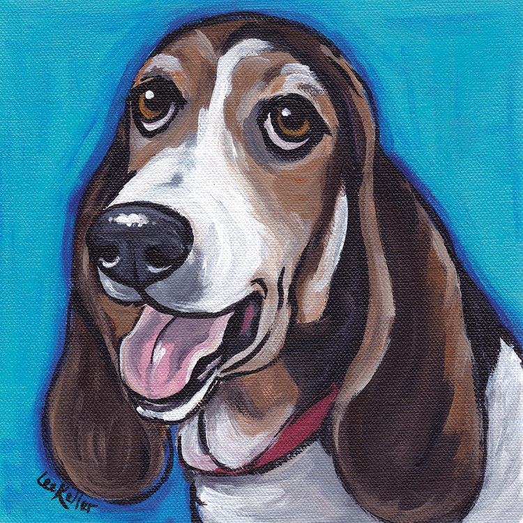 Basset Hound Roxie Lienzo