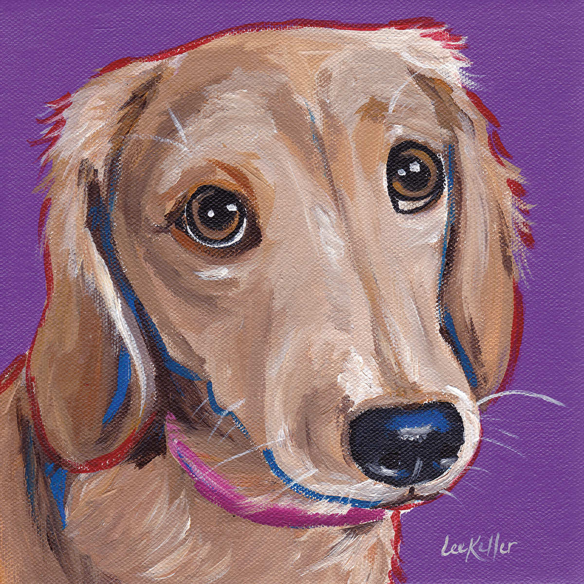 Daschund Purple