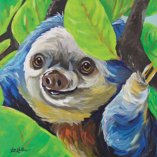 Sloth Speedy Canvas Print