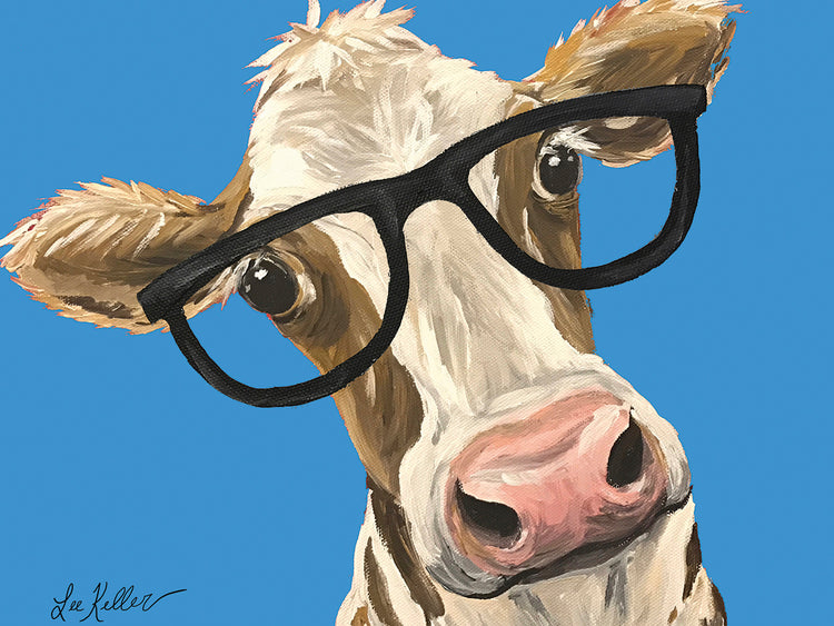 Cow Glasses Blue