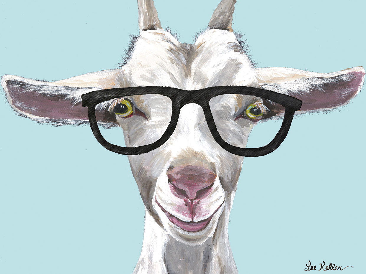 goat patsy glasses turquoise