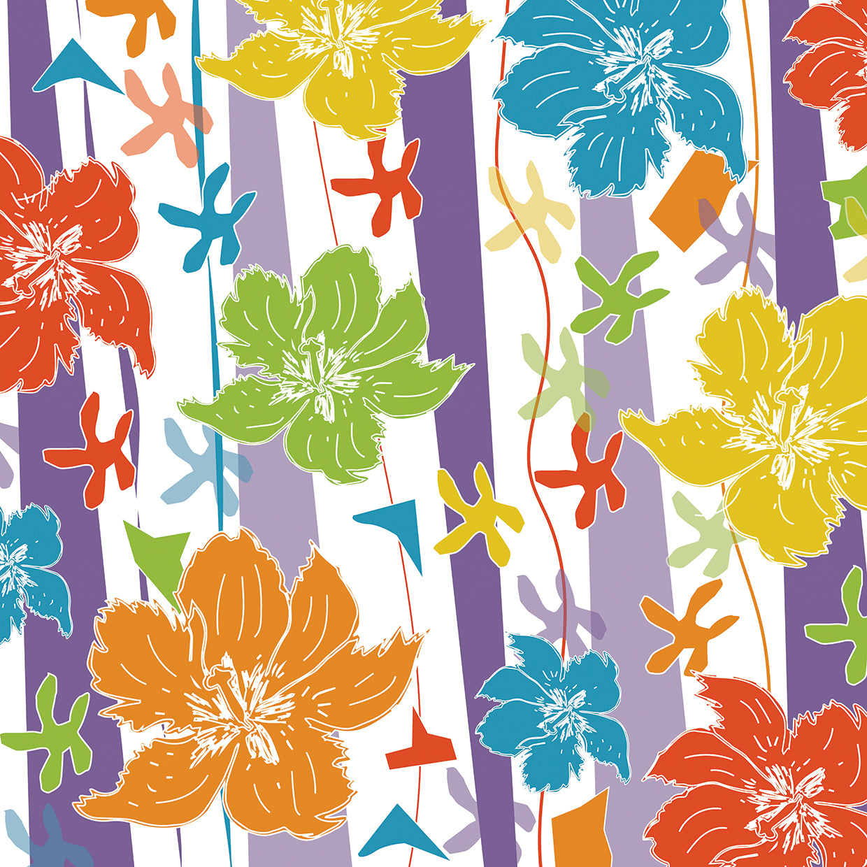 Colorful Illustrated Flowers