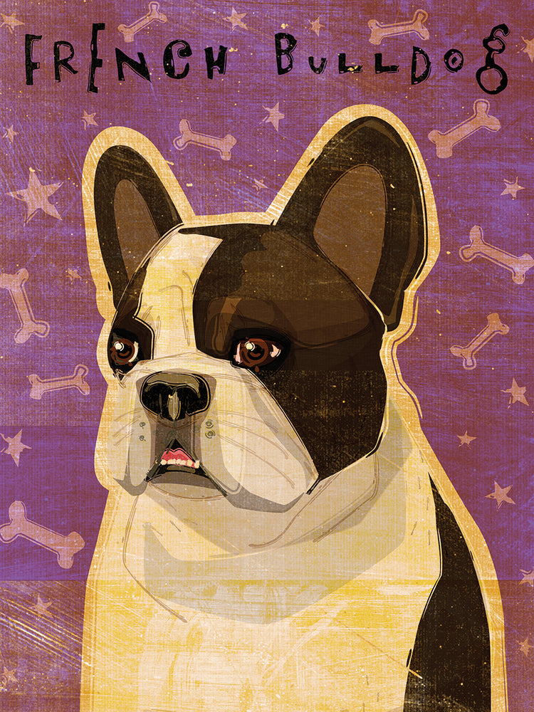 Bulldog francés - Whiten Brindle Lienzo