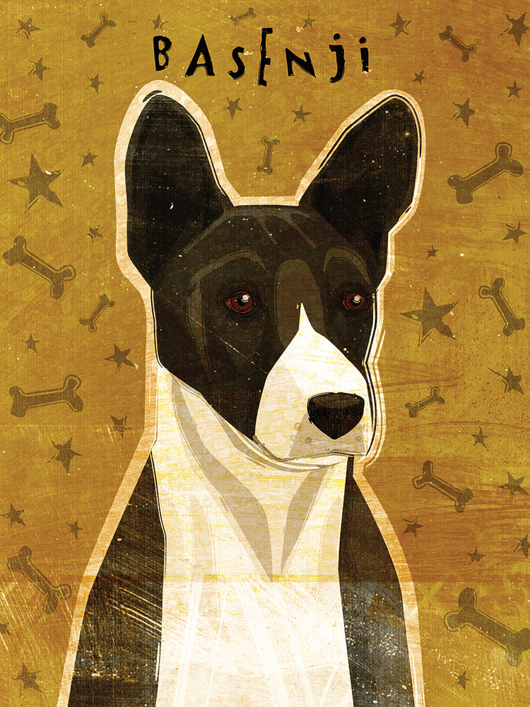 Basenji - Negro Lienzo