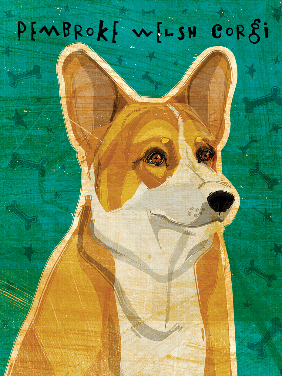 Corgi Galés de Pembroke Lienzo