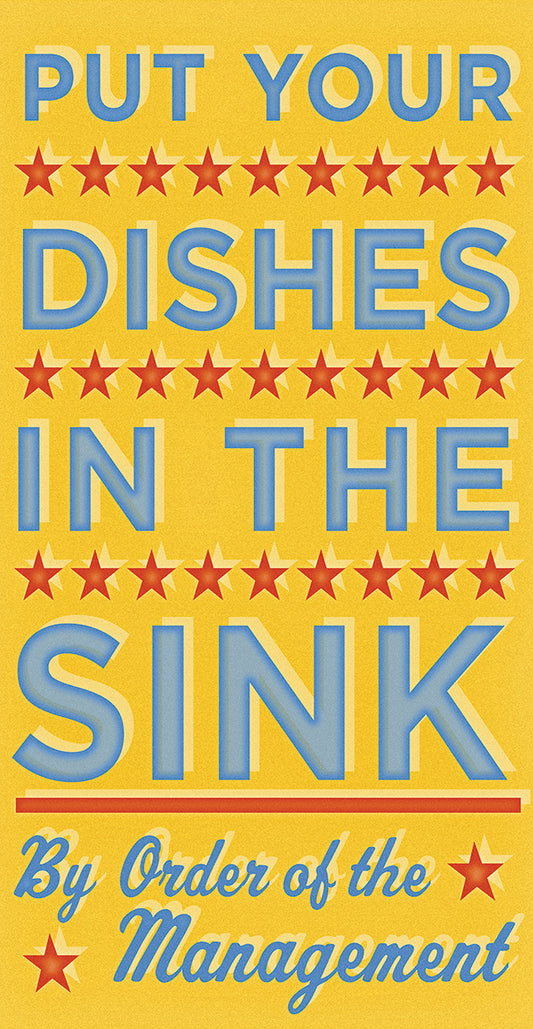 Put Your Dishes In The Sink Canvas Print