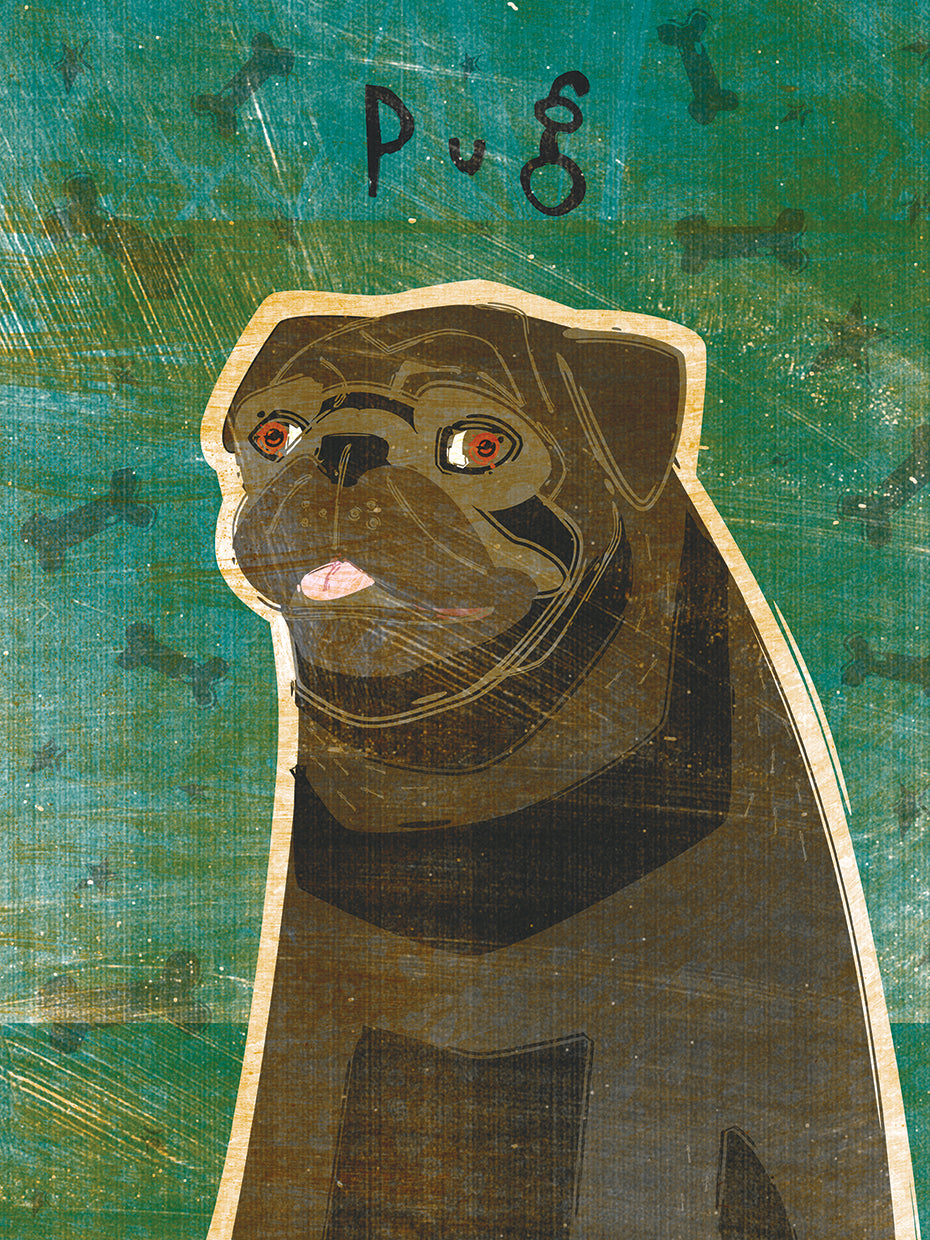 Pug (negro) Lienzo