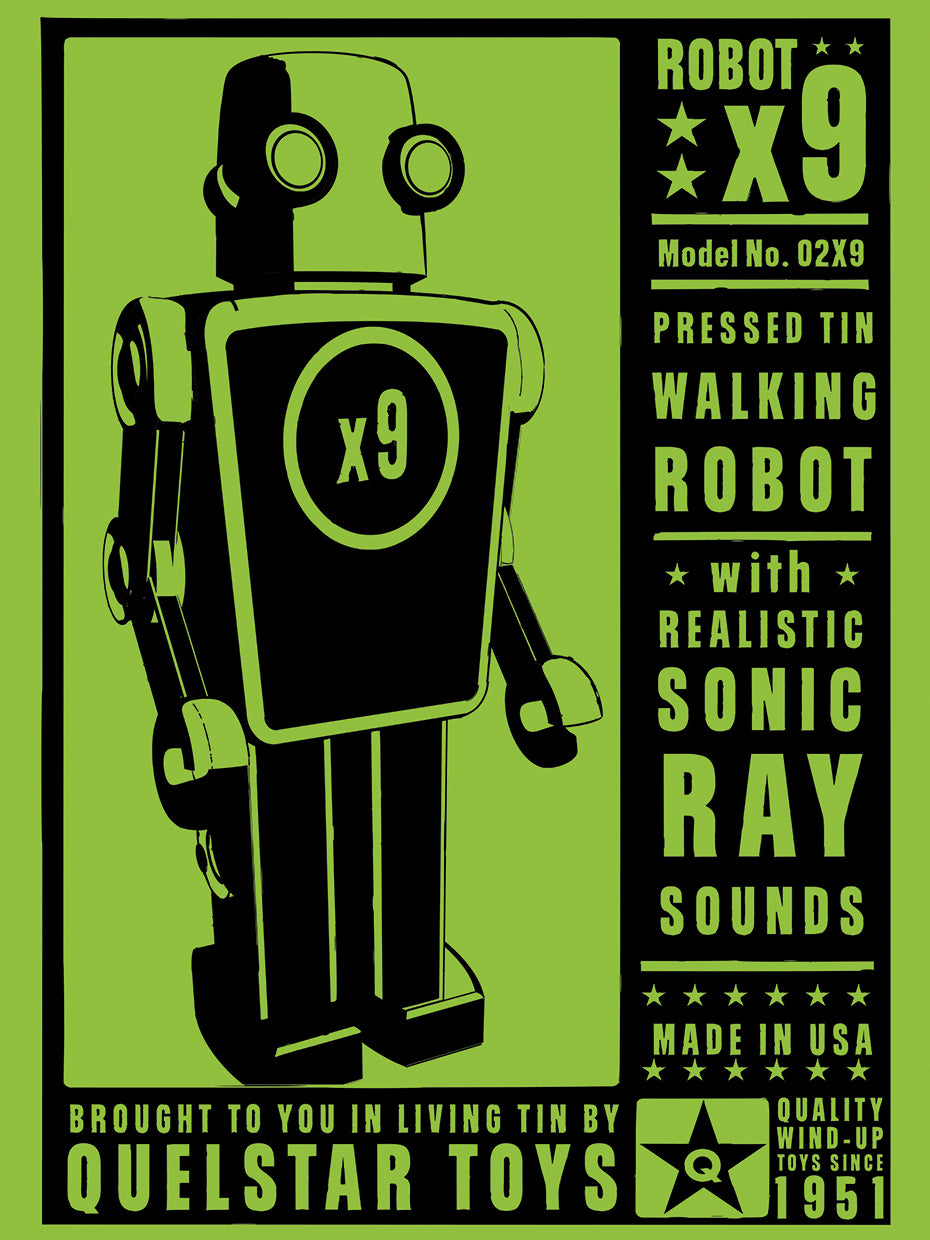 Quelstar X9 Tin Toy Robot